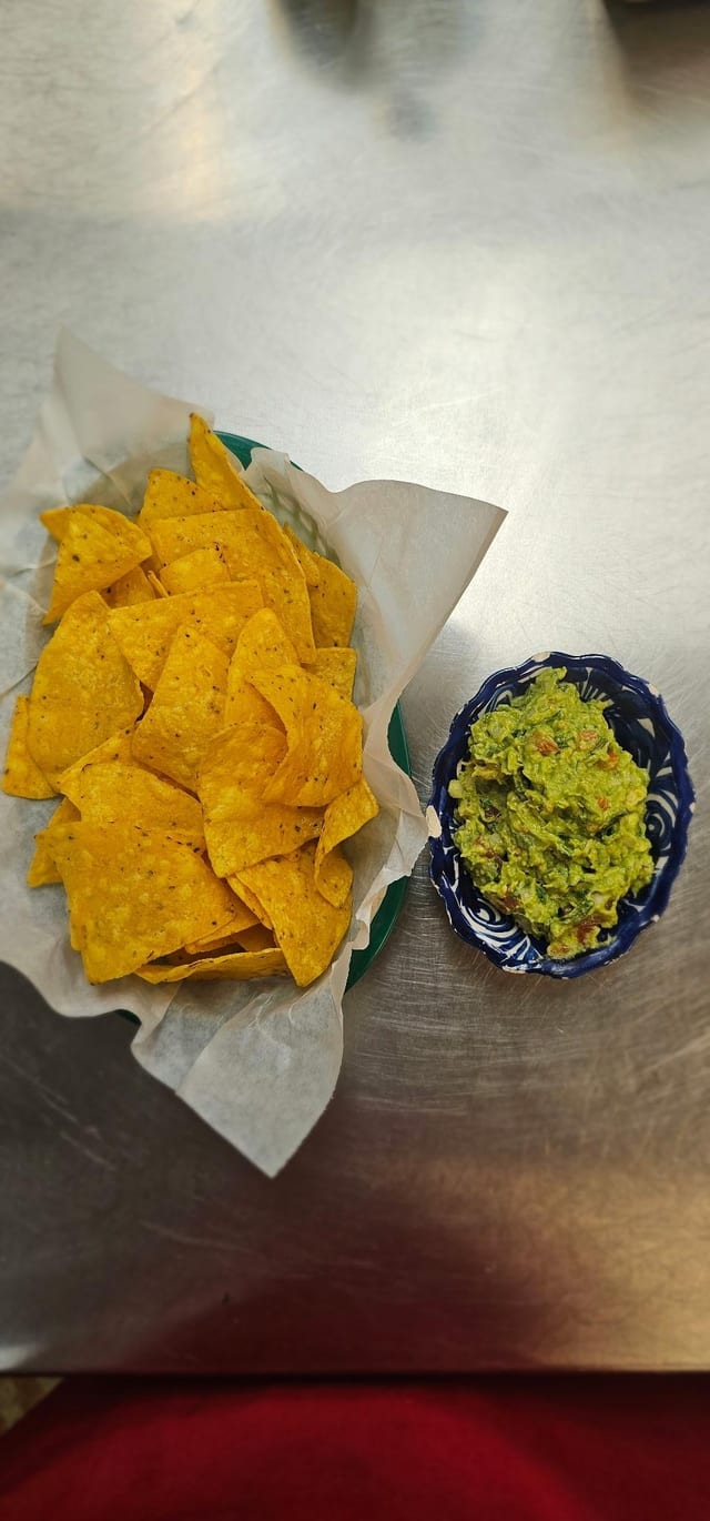 Tortilla Chips and Guacamole.